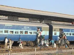  North indian Aggressive in the unreserved train compartment  in Salem